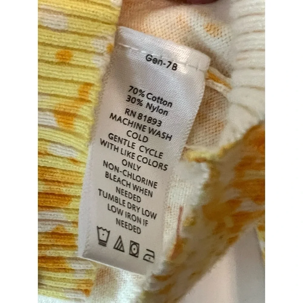Sunshine Yellow Statement Cardigan – Cheerful Everyday Style Sweater EUC M #651